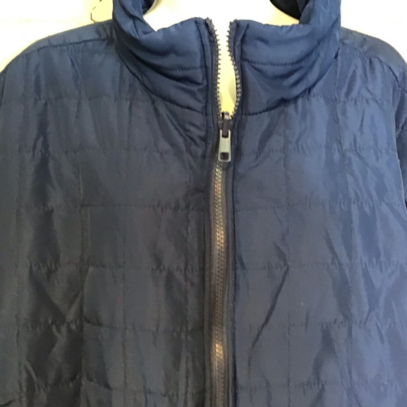 WOMAN WITHIN PUFFER COAT PACKABLE LIGHTWEIGHT NAVY NWOT SZ 2X - Picture 4 of 6